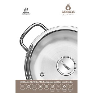 10 Parça Silver Store Paslanmaz Çelik Tencere Ve Saklama Kabı