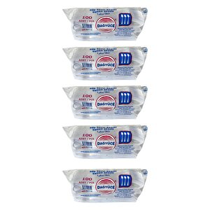 Dağyüce Plastik Şeffaf Sup Kaşık - Tatlı Kaşığı - 100 Adetlik 5 Paket - 500 Adet