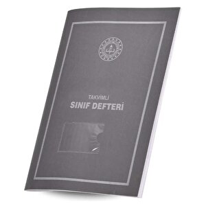 Gülpaş Takvimli Sınıf Defteri Gri Plastik Kapak İlkokul 390