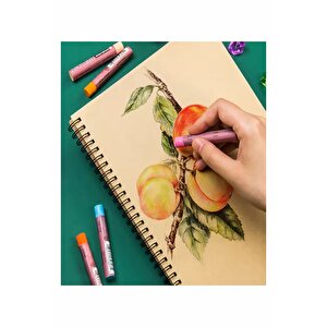 Telli A5 Kraft Eskiz Defteri Spiralli 50 Yaprak Karakalem Çizim Seti Fatih Dereceli Kalem Yandan Açmalı Sketch Pad Sigi