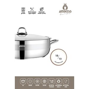 Merkür 11 Parça Tüm Ocaklara Uyumlu Paslanmaz Çelik Tencere Tava Sütlük Düdüklü Tencere Seti Mer-2835