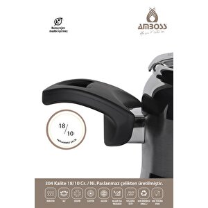 Merkür 11 Parça Tüm Ocaklara Uyumlu Paslanmaz Çelik Tencere Tava Sütlük Düdüklü Tencere Seti Mer-2835