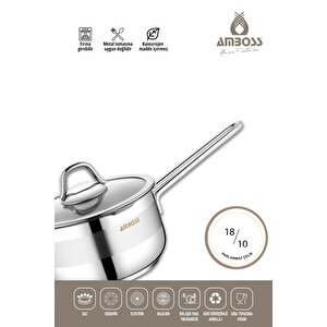 Merkür 11 Parça Tüm Ocaklara Uyumlu Paslanmaz Çelik Tencere Tava Sütlük Düdüklü Tencere Seti Mer-2835