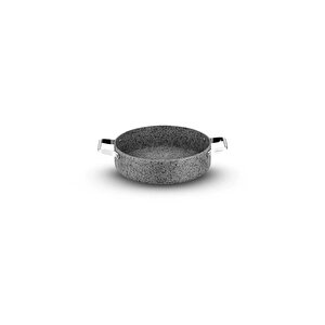Bri̇oni̇ Stone-h Çi̇zi̇lmez Yanmaz Yapişmaz İndüksi̇yonlu 22 Cm Basik Tencere