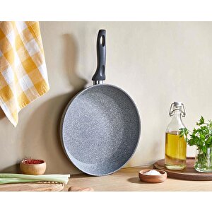 26 Cm Granit Karnıyarık Tencere Ve Tava Seti