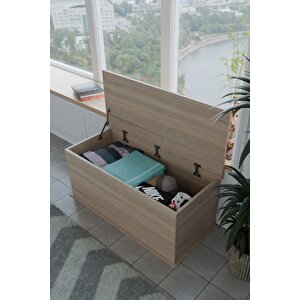 Sandık Dekoratif Ahşap Lüks Sandık Çeyiz Sandığı Salon Antre Mobilyası Organizer Saklama Kutusu Sonomo