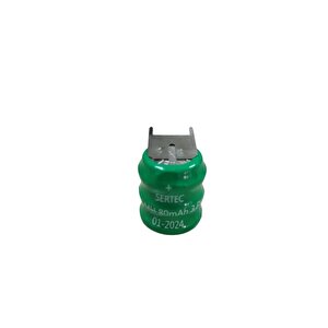 3.6v 3s1p 80 Mah 3 Pin  Ni-mh Buton Pil