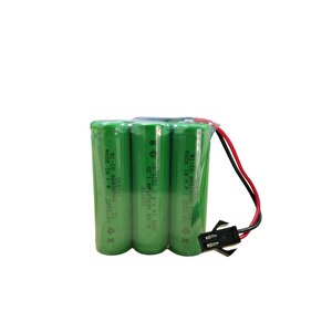 Sertec 3.6v 3s1p Aa 800 Mah Kablo + Si̇yah Konnektörlü Oyuncak Pi̇li̇