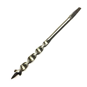 Fenerli Ahşap Burgu El, Matkap Ucu - Dört Köşe 22 Mm