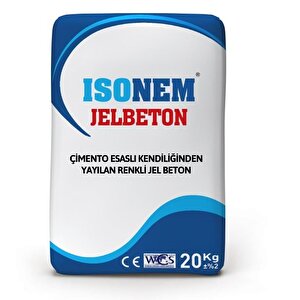 İsonem Çimento Esaslı Kendiliğinden Yayılan Renkli Jelbeton 20 Kg Yeşil
