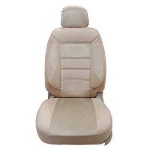 Seat Altea Uyumlu Tay Tüyü Oto Koltuk Kılıfı Bej