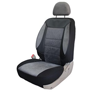 Togg T10x  Uyumlu Tay Tüyü Oto Koltuk Kılıfı Füme-Siyah