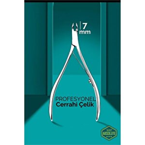 Modacar 7 Mm Manikür Pedikür Makası - Et Makası - Kütikül Temizleyici Pens Profesyonel Cerrahi Çelik