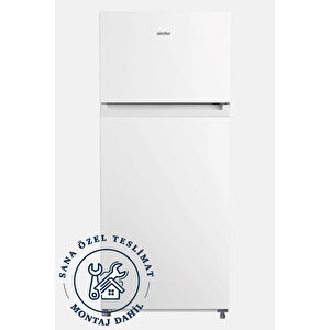 2516 - 413 Lt Çift Kapılı No-frost Buzdolabı – Beyaz, E Enerji Sınıfı, Led Aydınlatma, Temperli Raf