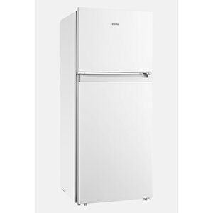2516 - 413 Lt Çift Kapılı No-frost Buzdolabı – Beyaz, E Enerji Sınıfı, Led Aydınlatma, Temperli Raf