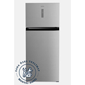 2519 - 463 Lt Çift Kapılı No-frost Dijital Buzdolabı – Inox, E Enerji Sınıfı, Led, Temperli Raf