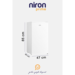 Simfer 2513 - 80 Lt Büro Tipi Buzdolabı – Beyaz | Led Aydınlatmalı, 4 Yıldız Dondurucu, Enerji Tasarruflu