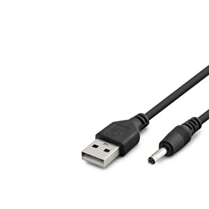 Tablet Şarj Kablosu Usb To 3.5*1.35 1m Siyah Hdx1320