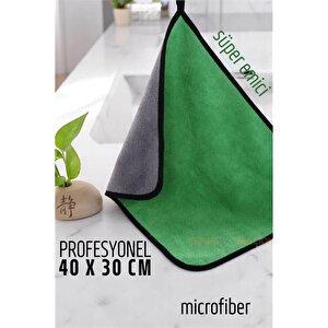 Modacar Çift Yüzeyli Profesyonel Microfiber Havlu - Süper Emici Temizlik Bezi  40 X 30 Cm