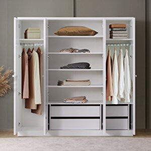 Gardırop, 4 Bölmeli Dolap - Kapaksız