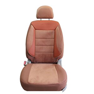 Hyundai Loniq  Uyumlu Tay Tüyü Oto Koltuk Kılıfı Taba