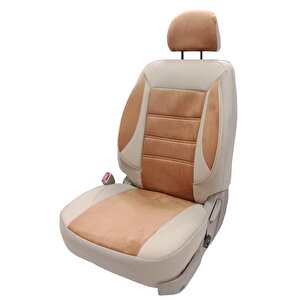 Daihatsu Cuore Uyumlu Tay Tüyü Oto Koltuk Kılıfı Taba-Bej