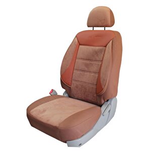Fiat Sedici Uyumlu Tay Tüyü Oto Koltuk Kılıfı Taba