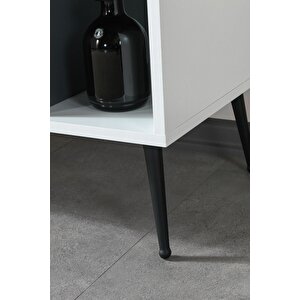4112 Şile Metal Ayaklı Metal Kulplu 100 Cm Konsol - Tv Ünitesi - Yemek Odası - Kahve Köşesi