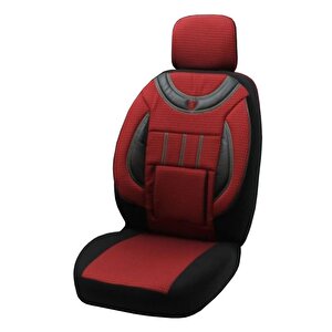 Dacia Tek Kabin Pikap 1+1 Koltuk Kılıfı Kırmızı-Siyah