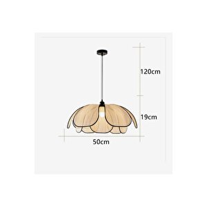 Modern Tasarım Rose Çiçek Sarkıt Avize Rattan Boheme Salon Oturma Odası Mutfak Avizesi