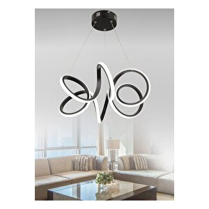 Modern Sarkıt Pagani Led Avize Salon Mutfak Ledli Avize Siyah