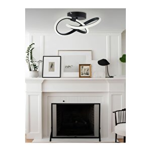 Modern Avize Bumerang Led Avize Siyah