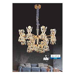 Luxury Justinian Led Sarkıt Avize Power Led 96watt 12 Kollu Gün Işığı