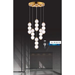 Luxury Exclusive Avize Eskitme Gold Sarı 6 Lı Sarkıt Avize