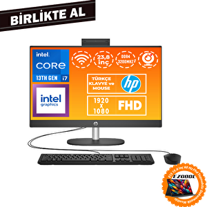 Hp Proone 240 G10 I7-1355u 32gb 1tb Ssd 23.8" Fhd Freedos + 15.6" Touch Monitör B6jc8es 037