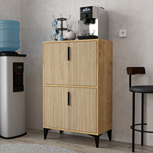 1405 Ada Çok Amaçlı Dolap , Kahve Köşesi , Kiler Dolabı , Mutfak Standı , 4 Kapılı Safir - Yunus Yunus-Safir