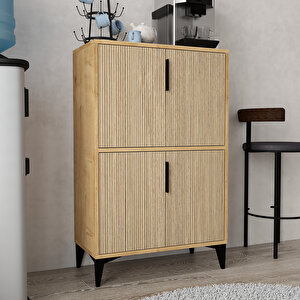 1405 Ada Çok Amaçlı Dolap , Kahve Köşesi , Kiler Dolabı , Mutfak Standı , 4 Kapılı Safir - Yunus Yunus-Safir