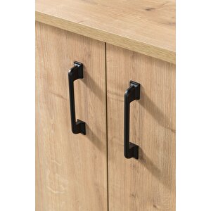 4608 Şile Metal Ayaklı Metal Kulplu 160 Cm Konsol - Yemek Odası Safir
