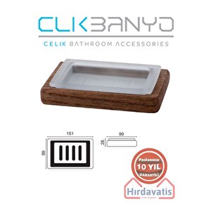 Paslanmaz Pirinç Selvi Set Üstü Sabunluk
