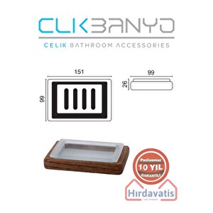 Paslanmaz Pirinç Selvi Set Üstü Sabunluk
