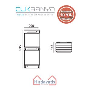 Paslanmaz Pirinç Taci Üçlü Süngerlik 22x15cm Sabunluk Şampuanlık Ve Köşe Süngerlik Mat Siyah