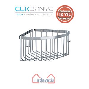 Paslanmaz Pirinç Tekli Derin Süngerlik 19x19 Sabunluk Ve Şampuanlık