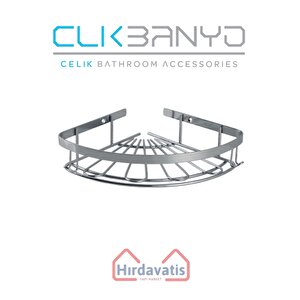 Zirve 304 Tekli 19x19cm Sabunluk Şampuanlık Ve Köşe Süngerlik