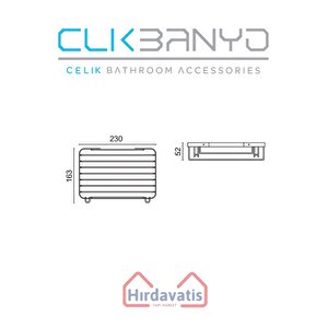Tekli Metal Taci 23x15 Sabunluk Şampuanlık Ve Köşe Süngerlik