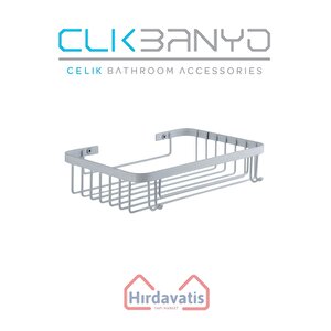Tekli Metal Taci 23x15 Sabunluk Şampuanlık Ve Köşe Süngerlik