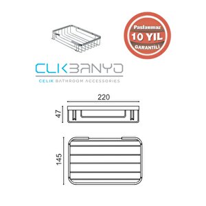 Taci Tekli 22x15 Sabunluk Ve Şampuanlık