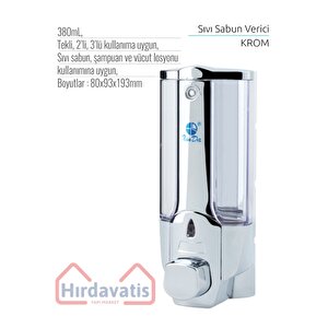 Krom Manuel 380ml Sivi Sabun Veri̇ci̇