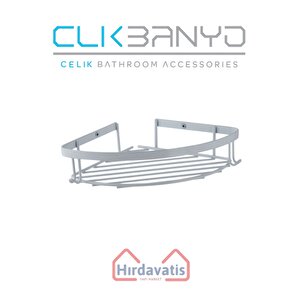 Tekli Metal Zerrin 19x19 Sabunluk Şampuanlık Ve Köşe Süngerlik