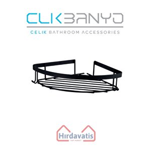 Tekli Metal Zerrin 19x19 Sabunluk Şampuanlık Ve Köşe Süngerlik