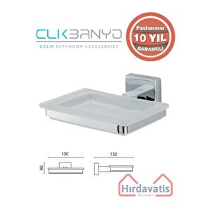 Paslanmaz Pirinç Tamay Montajlı Katı Sabunluk